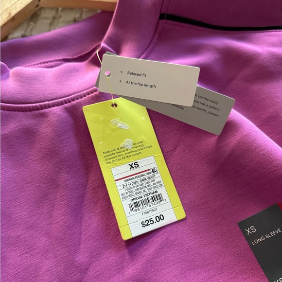 NEW All‎ in Motion Purple/Pink Sweatshirt Top Size XS - Picture 4 of 5